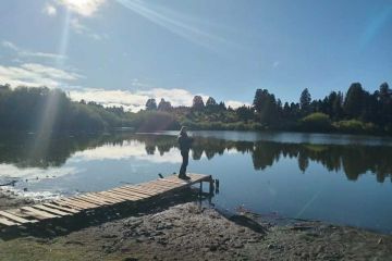 Presunto daño ambiental en la Laguna Brychan: realizaron inspecciones y toma de muestras clave