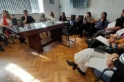 Reunión entre el fiscal Jefe y Funcionarios de fiscalía