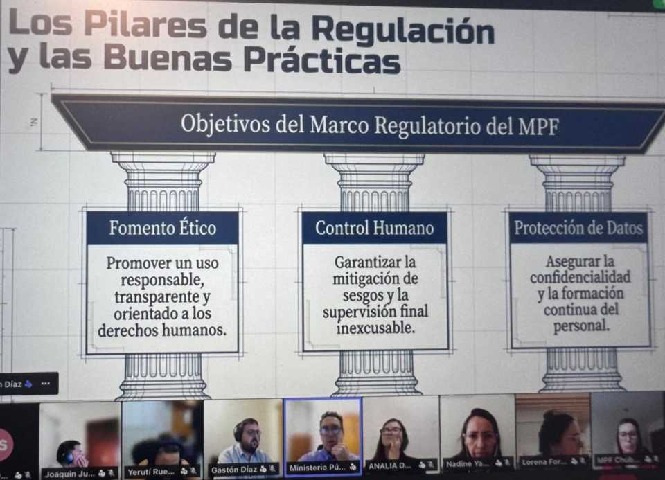 Chubut lideró el primer conversatorio sobre inteligencia artificial en el ámbito judicial