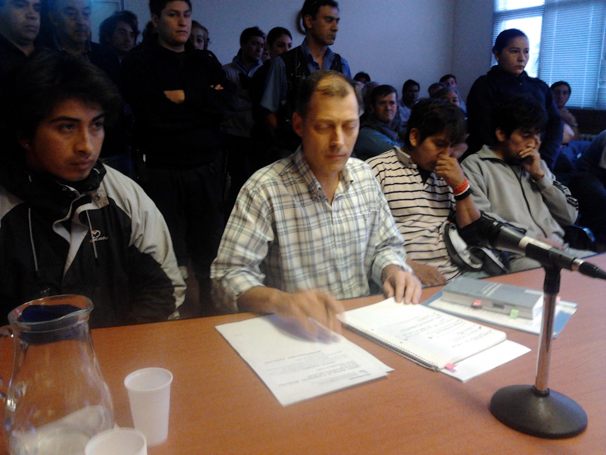 Defensor Omar López y los tres imputados