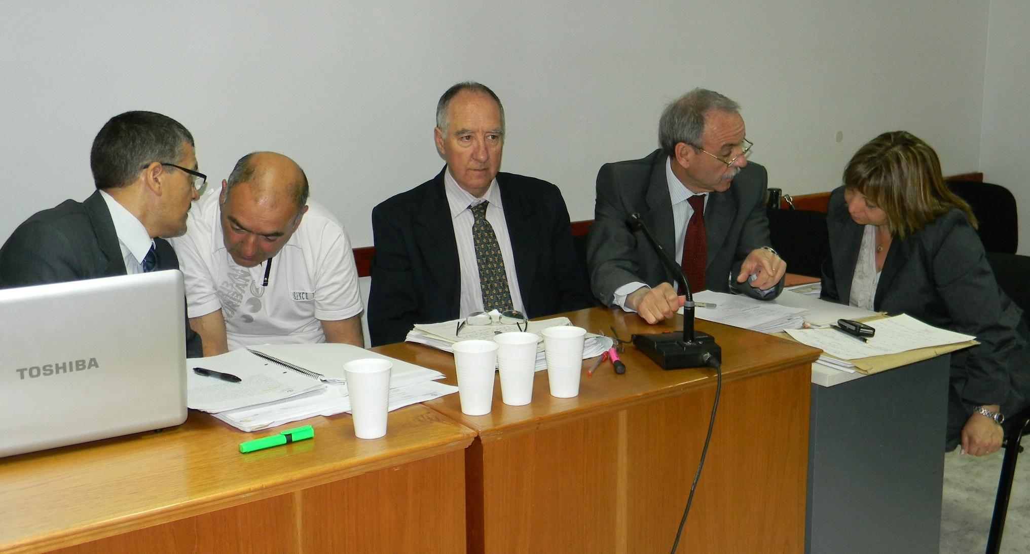 Condenados junto a sus defensores