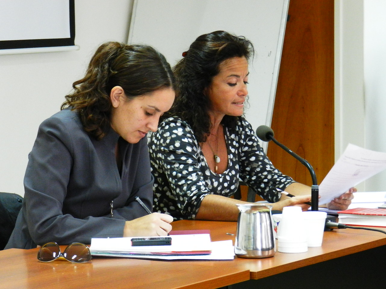 Fiscal Marcela Pérez y Funcionaria Ivana Berazategui