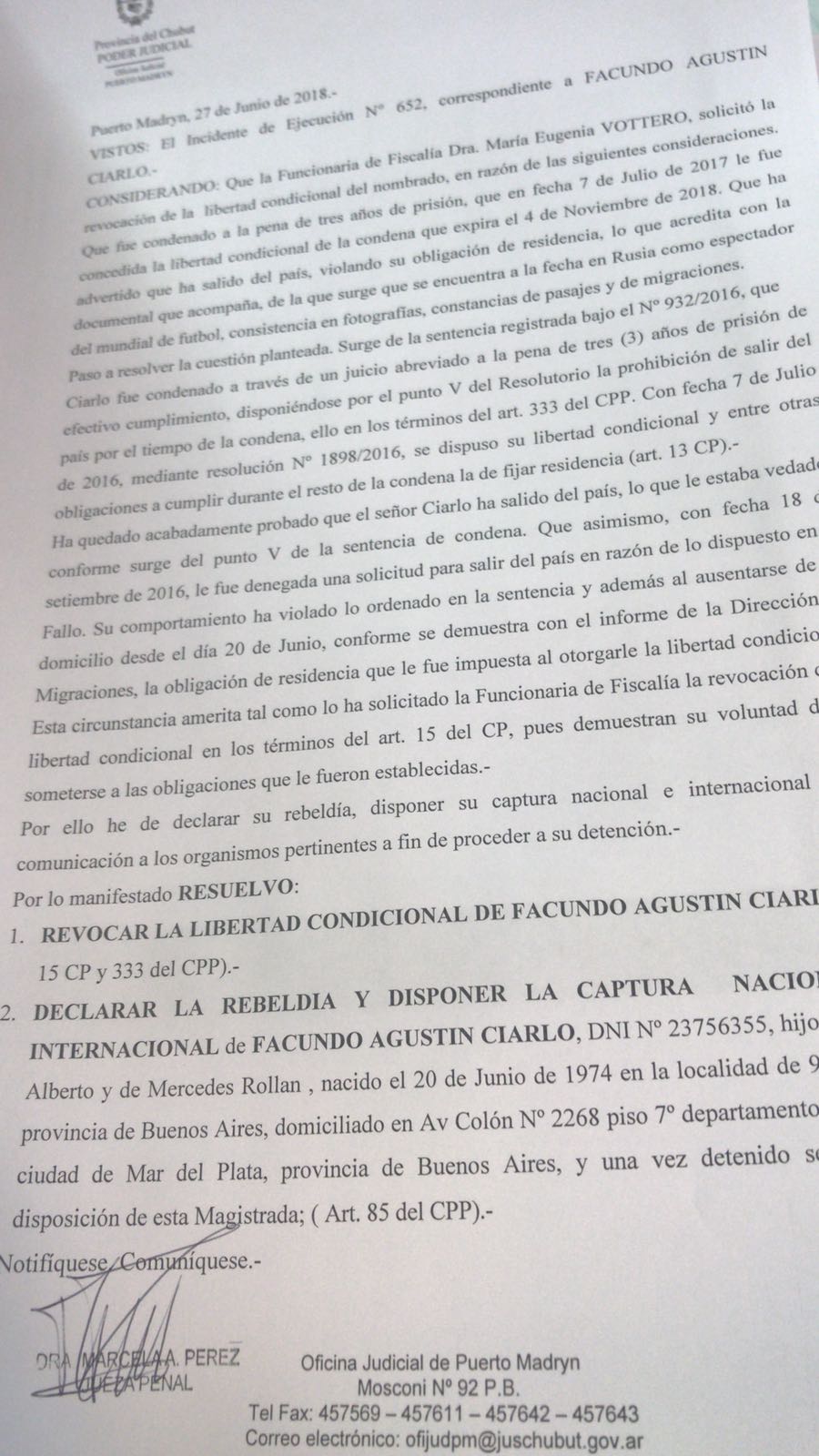 Resolución