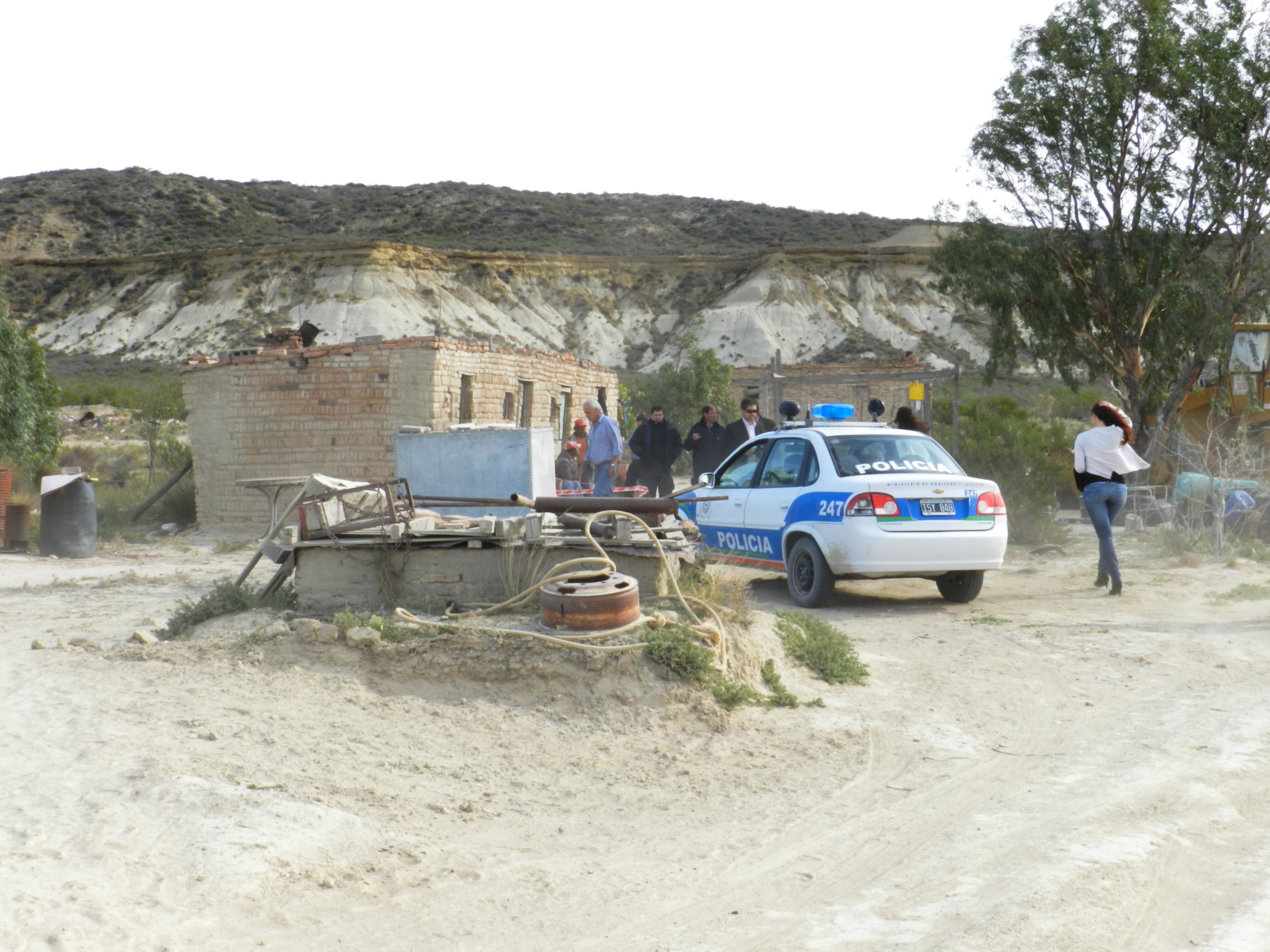 Los fiscales, al igual que los peritos, se hicieron presentes en el lugar del crimen