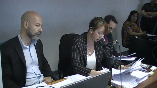 El Procurador junto al fiscal jefe y la flamante fiscal