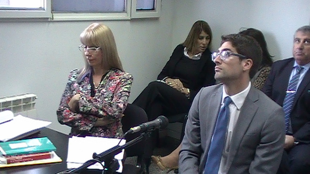 La audiencia tuvo lugar en tercer piso de tribunales