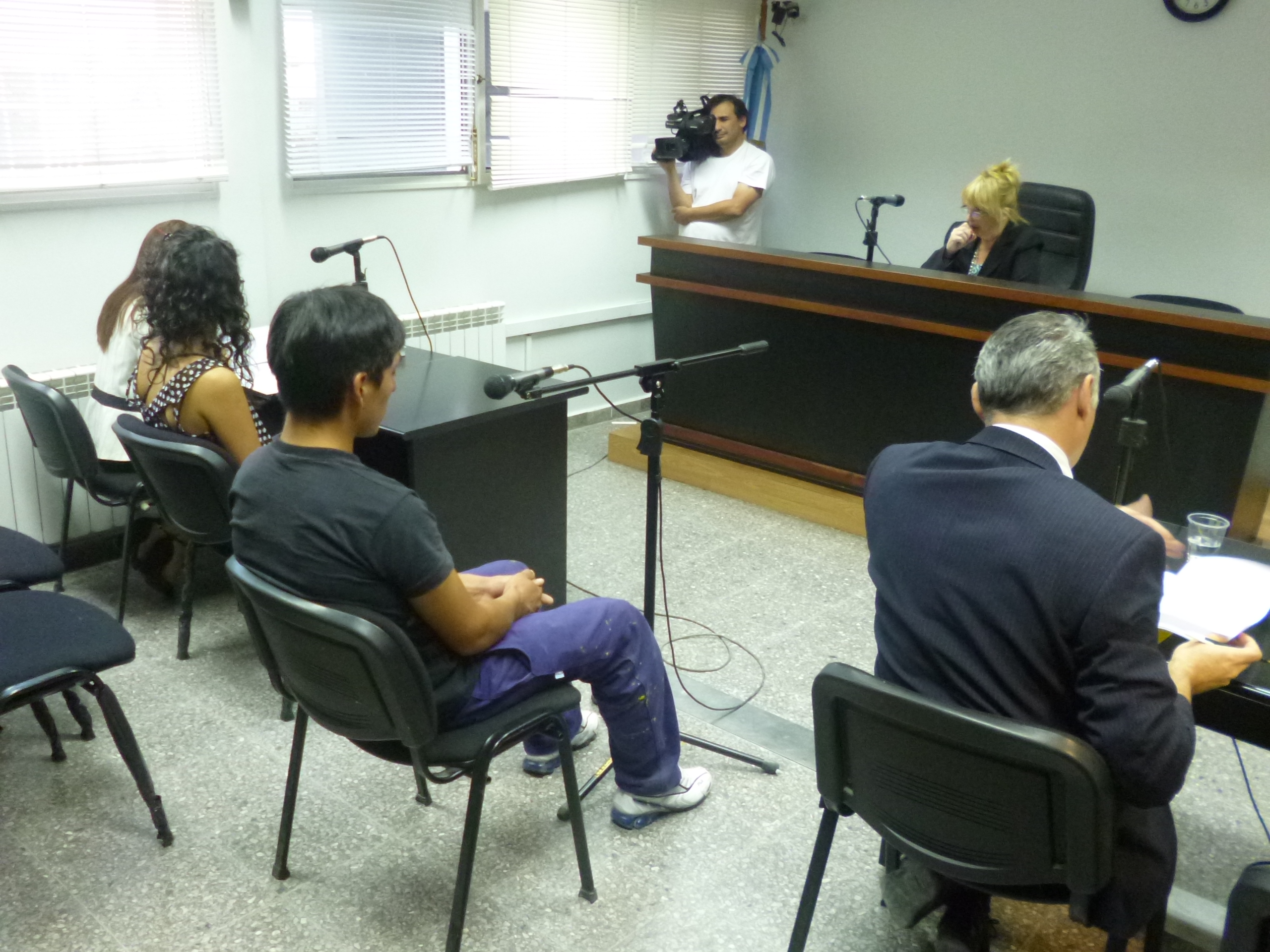 Aspecto general de audiencia de control por homicidio
