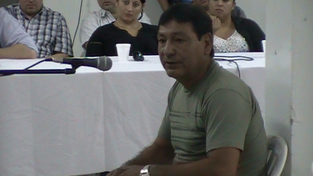 Miguel Angen Aballay declarando en juicio
