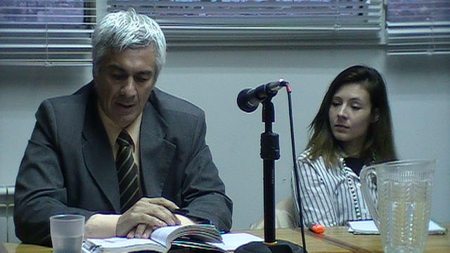 Los defensores Castro y Martensen en lla jornada del jueves
