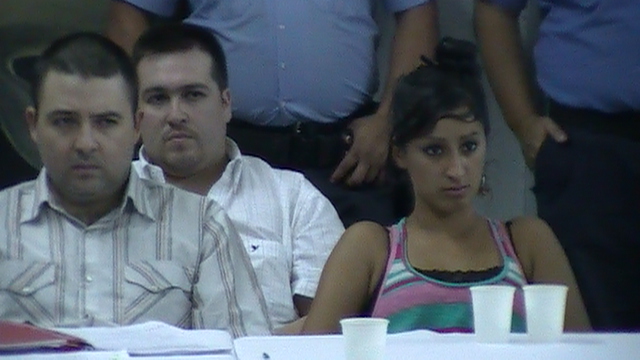 Algunos de los acusados durante el juicio