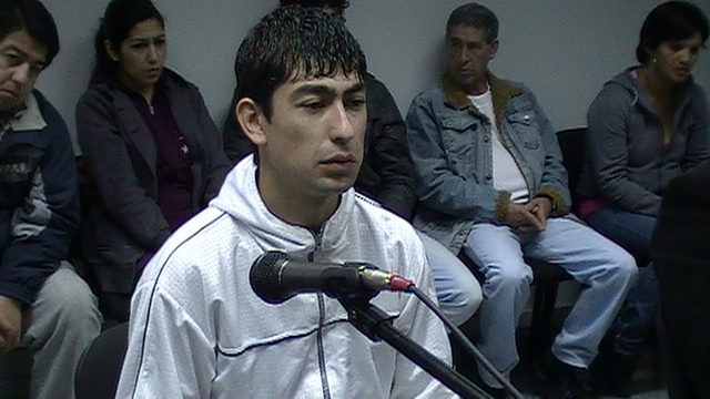 El acusado Nicolás Brizuela