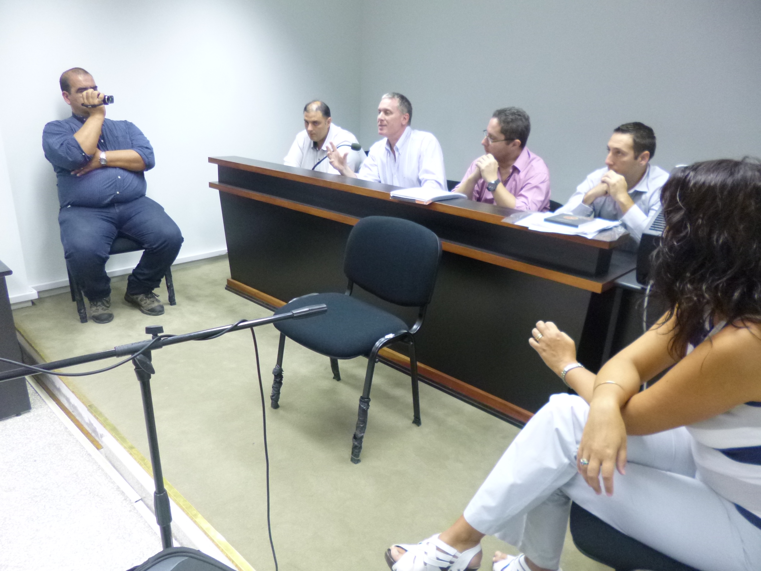 El encuentro se llevó adelante en sala de audiencias de tribunales