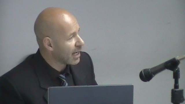 El fiscal general Omar Rodríguez en pleno alegato