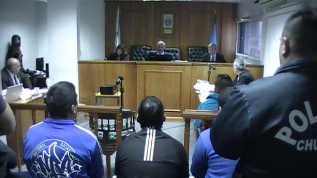 Un aspecto general  de la sala de audiencias