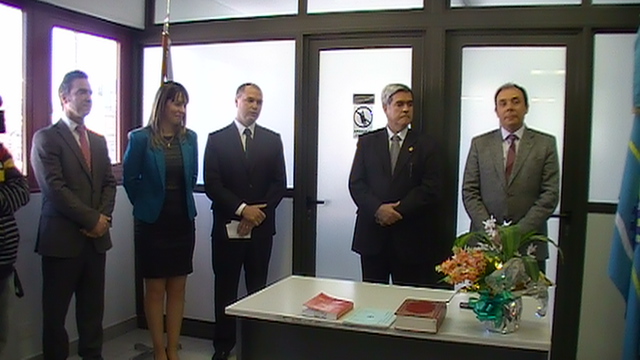 El encabezamiento del acto contó con el Procurador General y el Procurador Adjunto