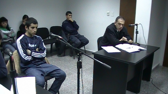 Vista de audiencia con el Fiscal Sergio Ferrín