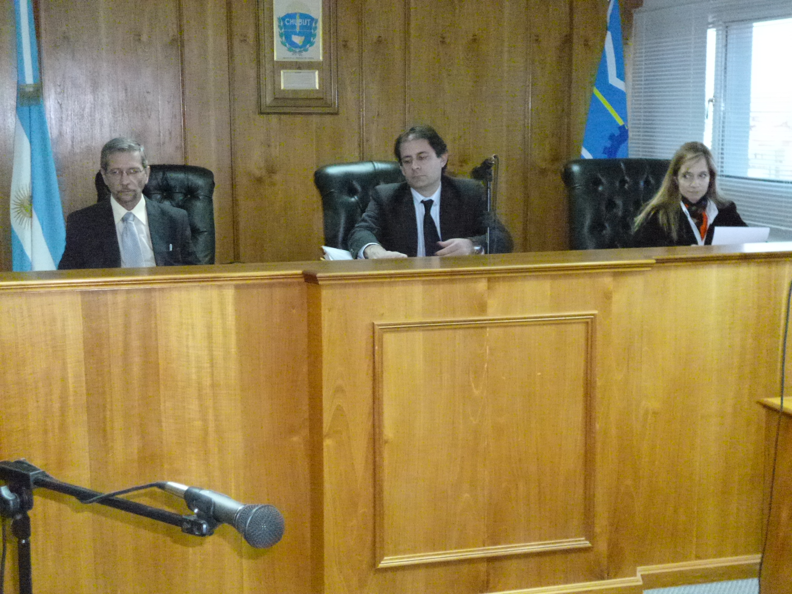 Los jueces Piñeda, Orlando y Servent