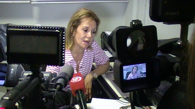 La fiscal jefe Silvia Pereira atendió a los medios de prensa