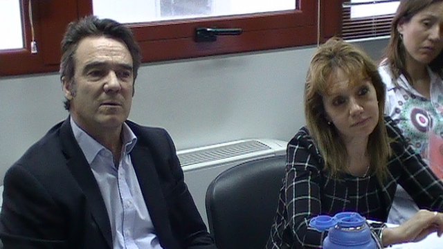 El fiscal jefe Arnaldo Maza y la fiscal Silvia Pereira