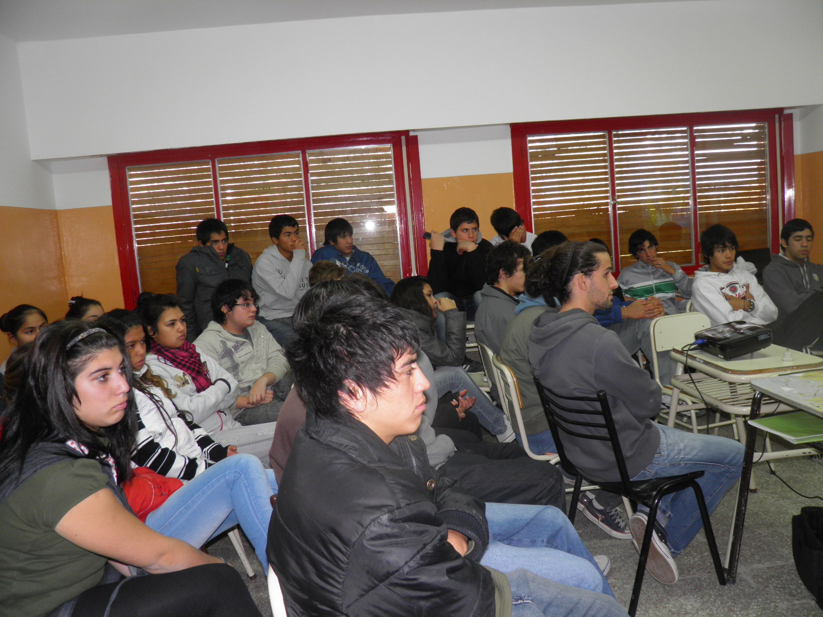 alumnos de la escuela Alliwen de Gaiman