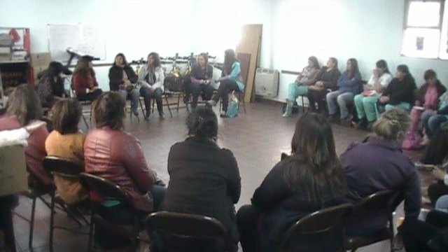 El encuentro tuvo lugar en el centro del barrio Tiro Federal