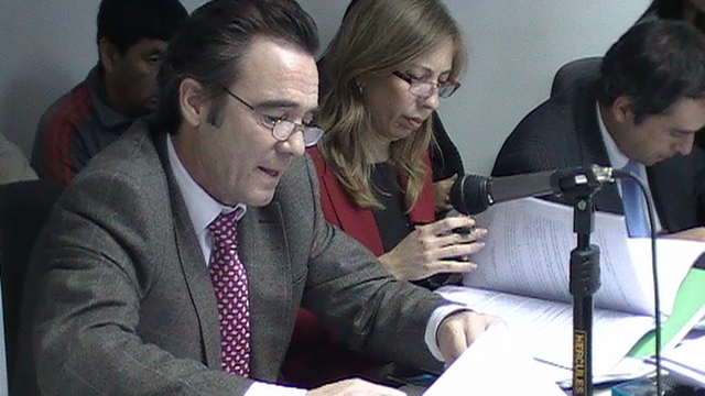 Imputados y familiares presentes en la sala de audiencias